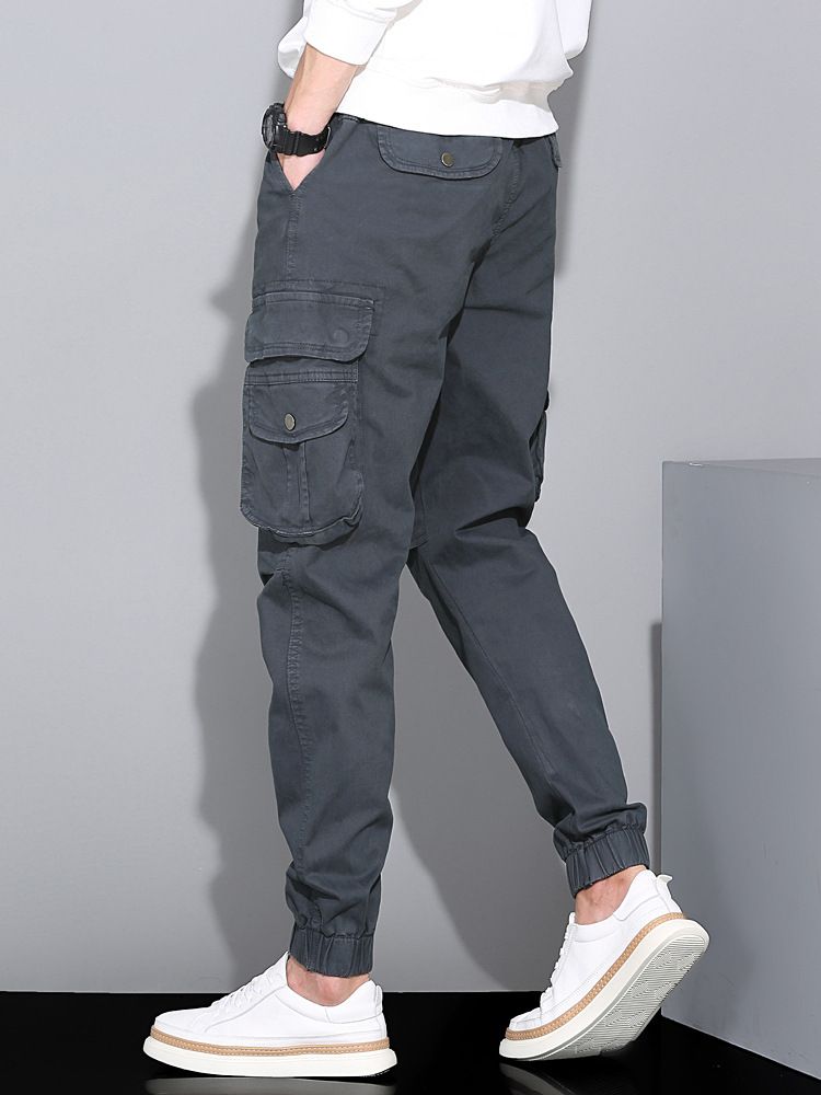 Hot Sale New Design Cargo Pants Men Fashionk Fitness Trousers Streetwear Sweatpants Joggers Men Cargo Pants  Casual