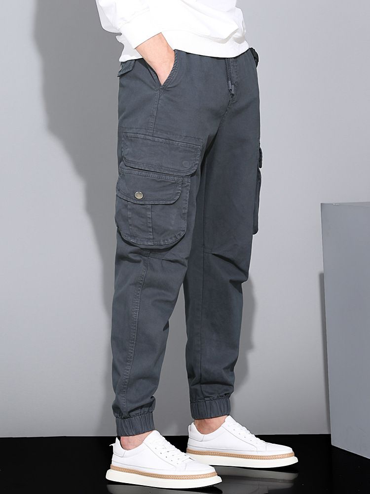 Hot Sale New Design Cargo Pants Men Fashionk Fitness Trousers Streetwear Sweatpants Joggers Men Cargo Pants  Casual