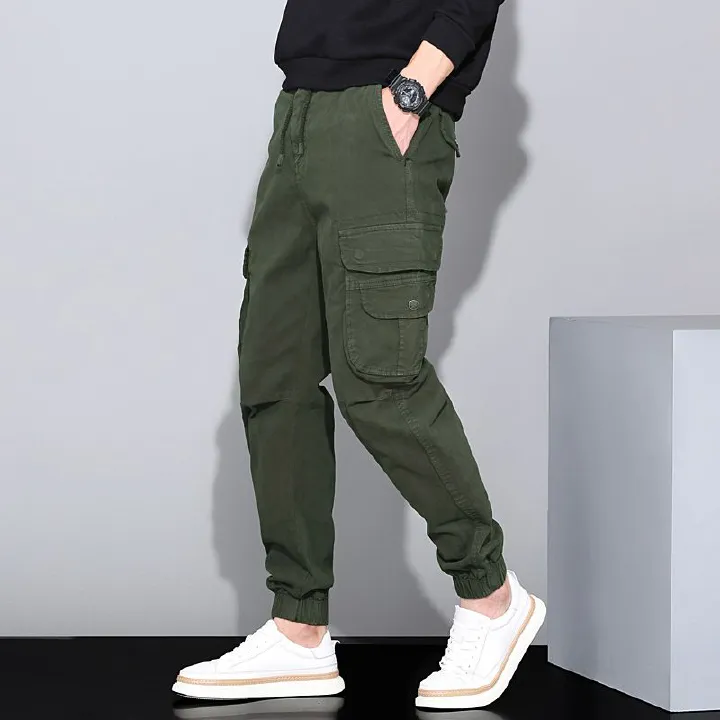 Hot Sale New Design Cargo Pants Men Fashionk Fitness Trousers Streetwear Sweatpants Joggers Men Cargo Pants  Casual