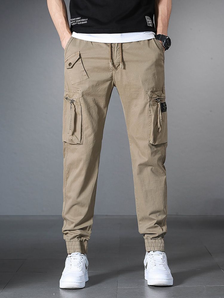 Loose Casual Pants Plus Size Outdoor Work Trousers Multiple Pockets Cargo Pants Casual