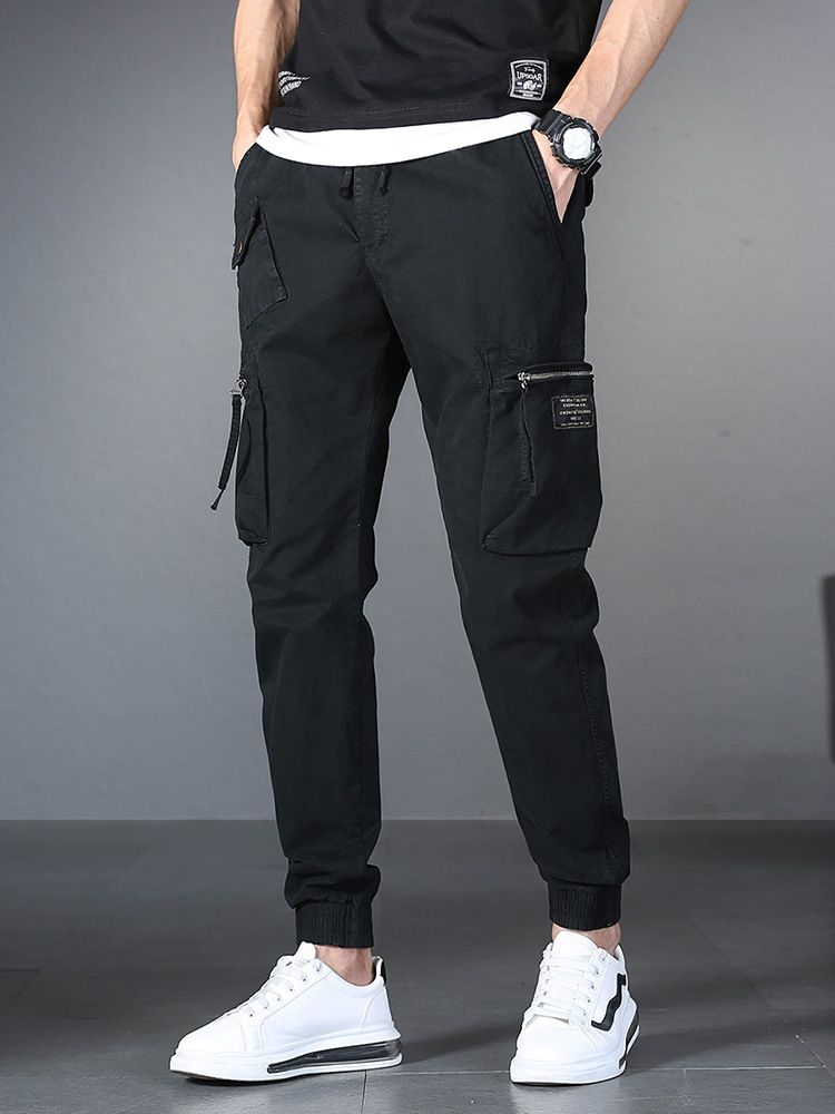 Loose Casual Pants Plus Size Outdoor Work Trousers Multiple Pockets Cargo Pants Casual