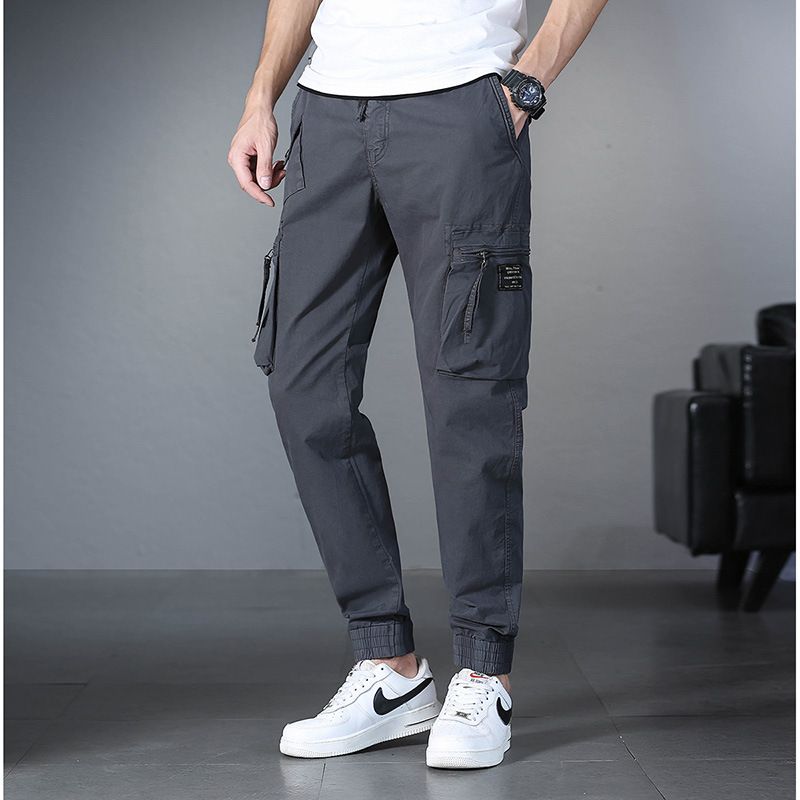 Loose Casual Pants Plus Size Outdoor Work Trousers Multiple Pockets Cargo Pants Casual