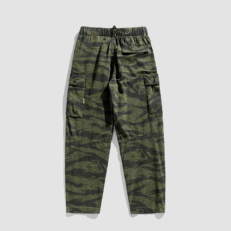 Six Pocket Cargo Trousers For Men Utility Pants Men's Pants Trousers High Street Trendy Brand Multi Pocket Cargo Trousers  Casual