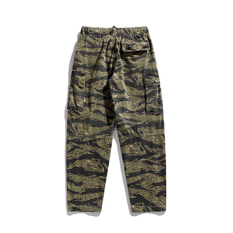 Six Pocket Cargo Trousers For Men Utility Pants Men's Pants Trousers High Street Trendy Brand Multi Pocket Cargo Trousers  Casual