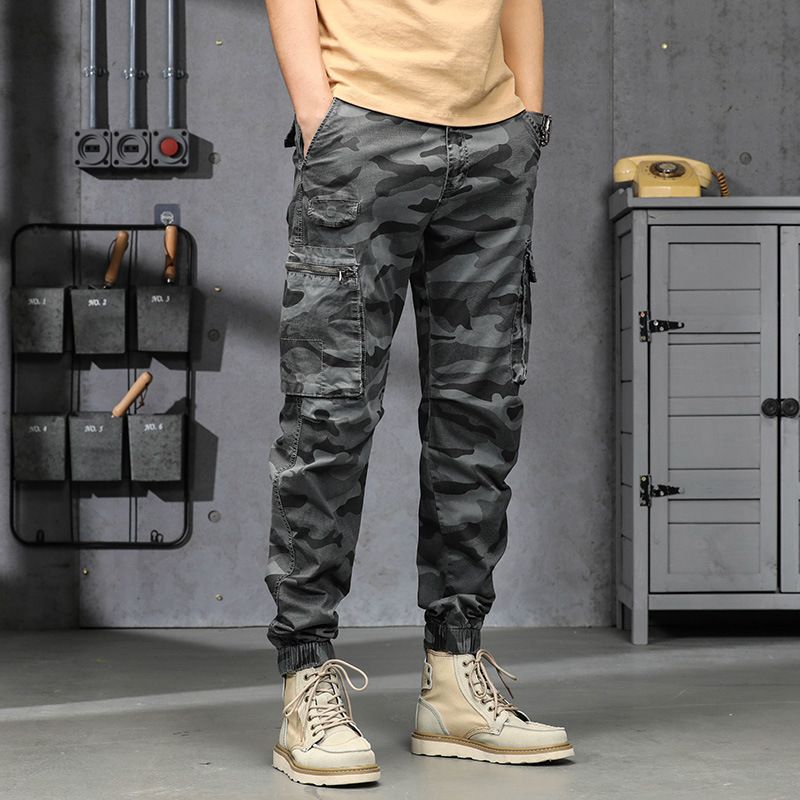 Cargo Pants Men Fashion Summer Black Fitness Tactical Trousers Streetwear Sweatpants Joggers Men Cargo Pants   Casual