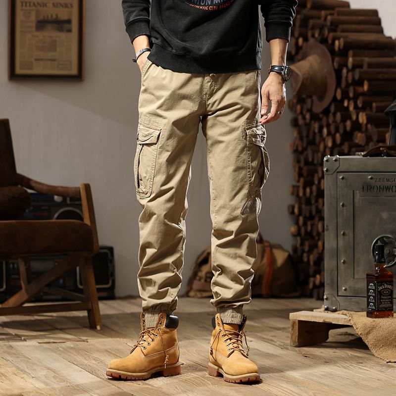 Hot Sale Men's Cotton Polyester Cargo Trousers Workwear Pants Latest Designs Men's Trending Cargo Pants Casual