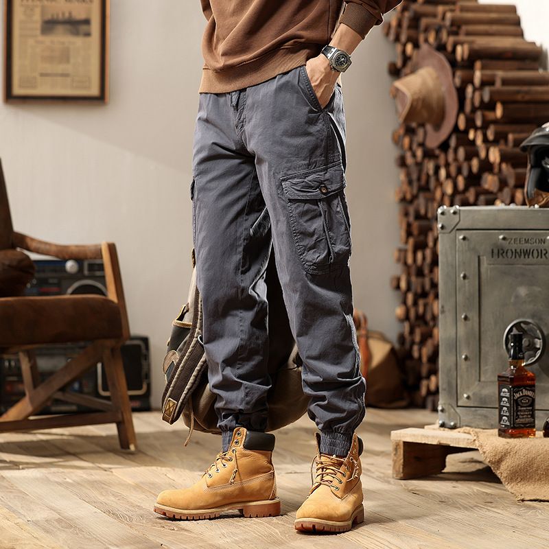 Hot Sale Men's Cotton Polyester Cargo Trousers Workwear Pants Latest Designs Men's Trending Cargo Pants Casual