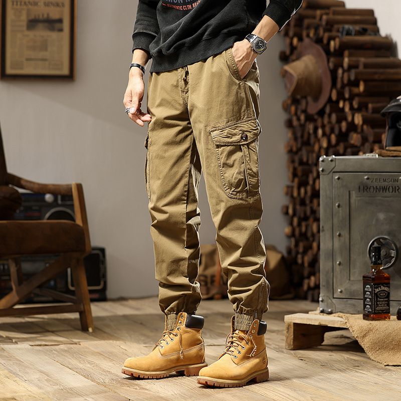 Hot Sale Men's Cotton Polyester Cargo Trousers Workwear Pants Latest Designs Men's Trending Cargo Pants Casual