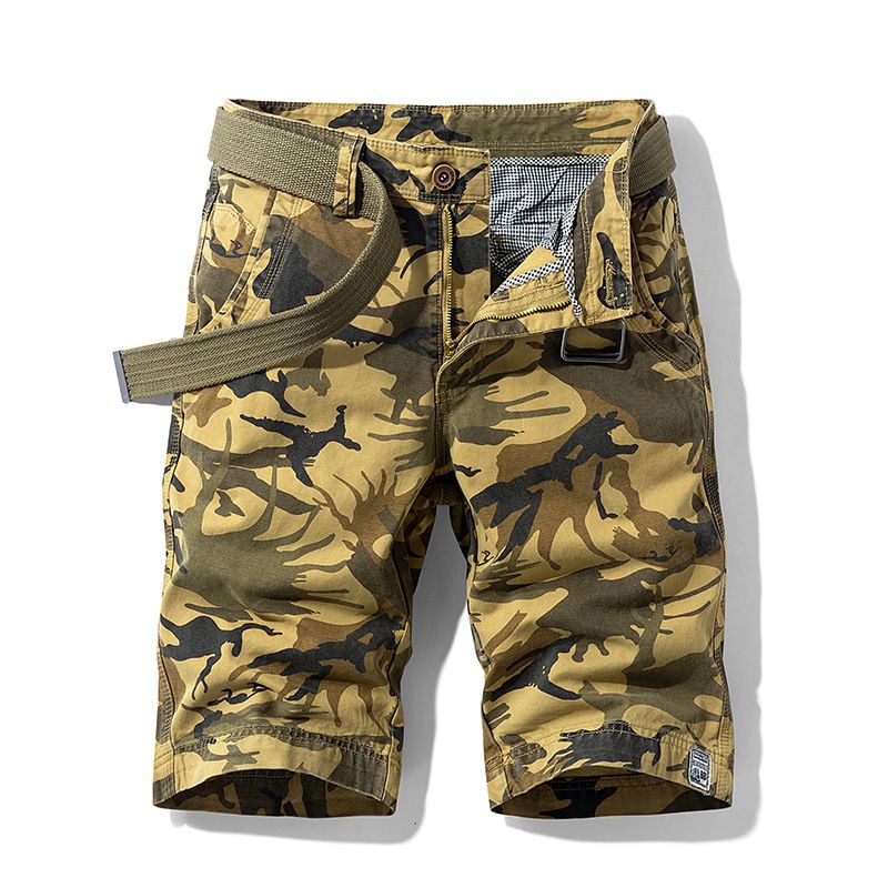 Camouflage Loose Cargo Shorts Men Summer Camo Short Pants Home Cargo Shorts Casual Tactical Shorts