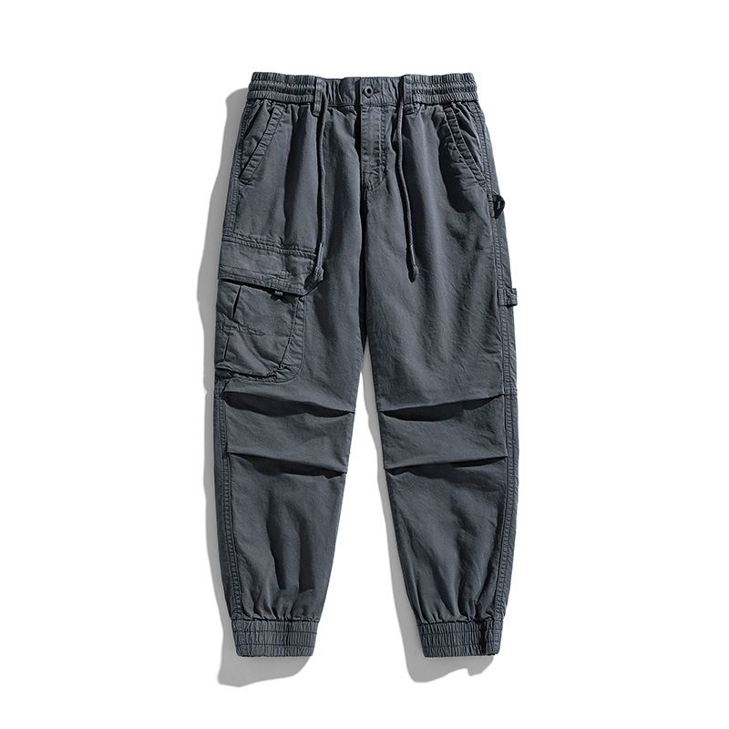 Cargo Pants Men Fashion Black Fitness cotton spandex Trousers Streetwear Sweatpants Joggers Men Casual