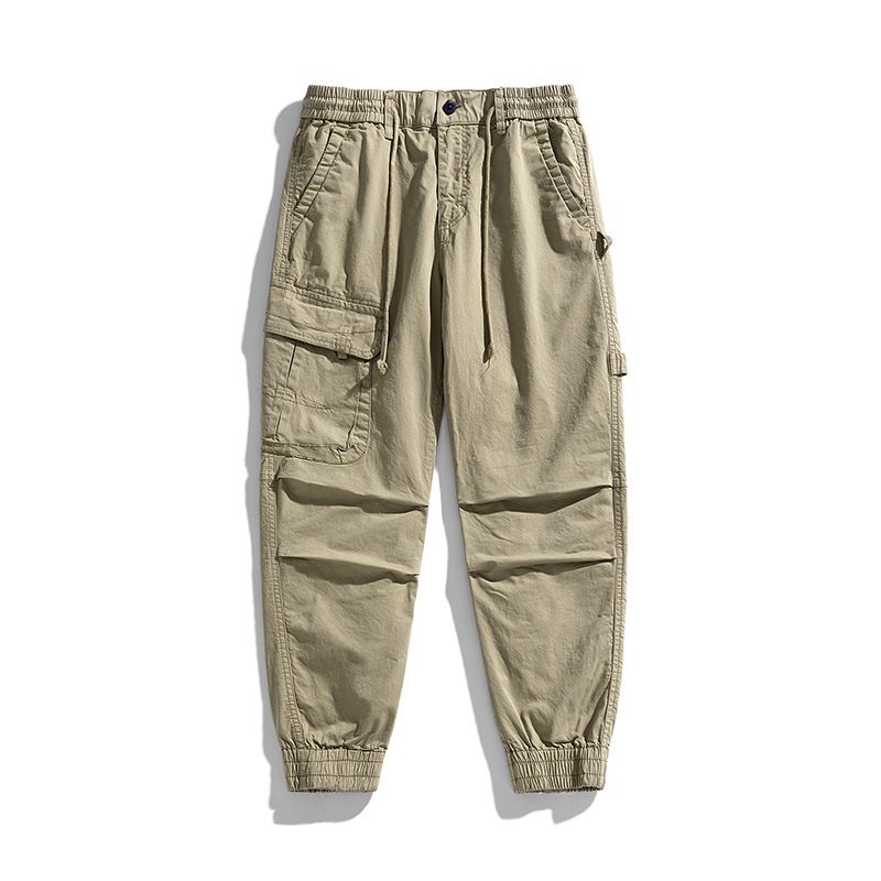 Cargo Pants Men Fashion Black Fitness cotton spandex Trousers Streetwear Sweatpants Joggers Men Casual