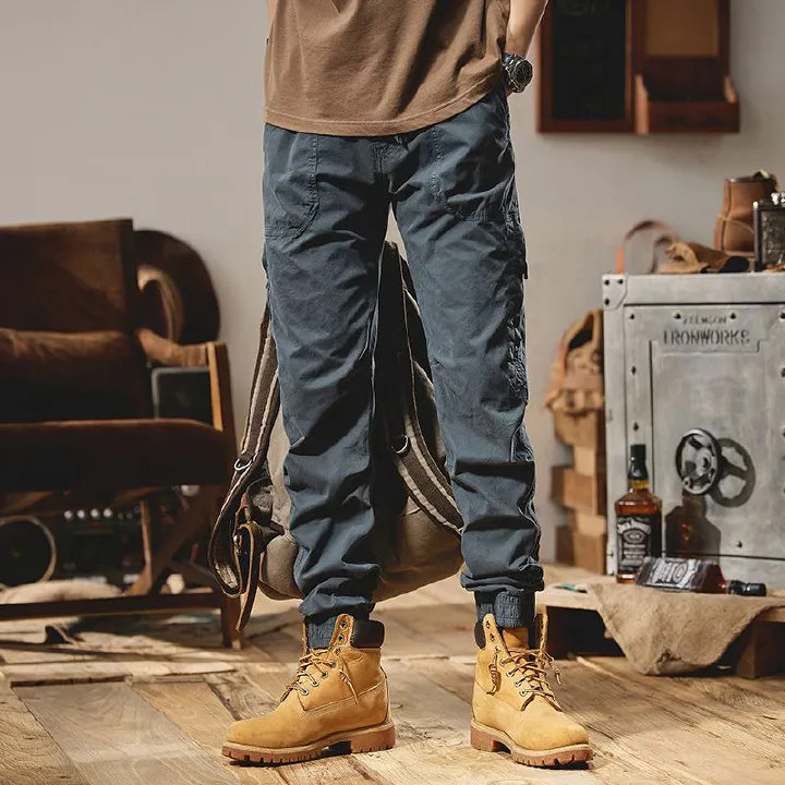 Cargo Pants Outdoor Winter Wear Men's Fleece-lined Tactical Multiple Pockets Multiple Pocket Cargo Pants Casual