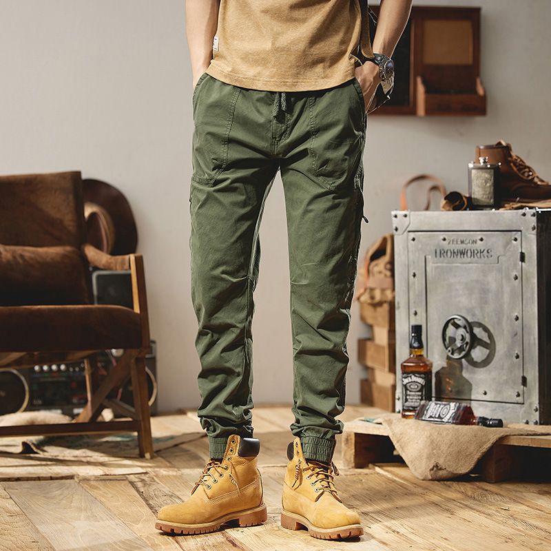 Cargo Pants Outdoor Winter Wear Men's Fleece-lined Tactical Multiple Pockets Multiple Pocket Cargo Pants Casual