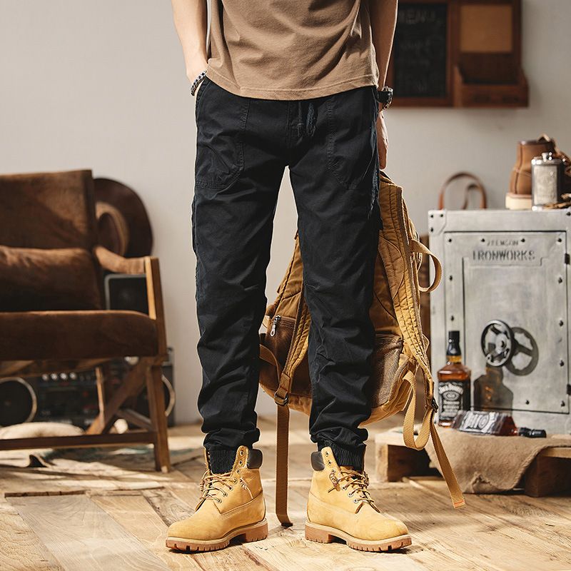Cargo Pants Outdoor Winter Wear Men's Fleece-lined Tactical Multiple Pockets Multiple Pocket Cargo Pants Casual