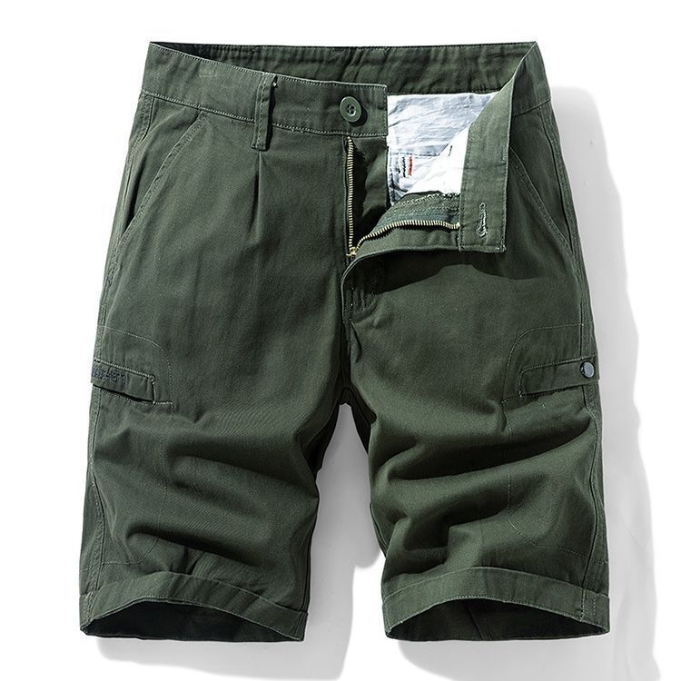 Washed Bermuda Chino Plus Size Men's Clothing Cargo Shorts with Side Pockets  Men's Clothing  Bottoms  Shorts