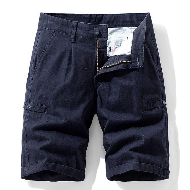 Washed Bermuda Chino Plus Size Men's Clothing Cargo Shorts with Side Pockets  Men's Clothing  Bottoms  Shorts