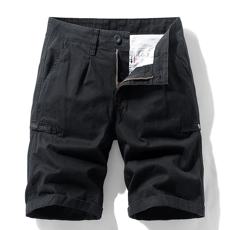 Washed Bermuda Chino Plus Size Men's Clothing Cargo Shorts with Side Pockets  Men's Clothing  Bottoms  Shorts