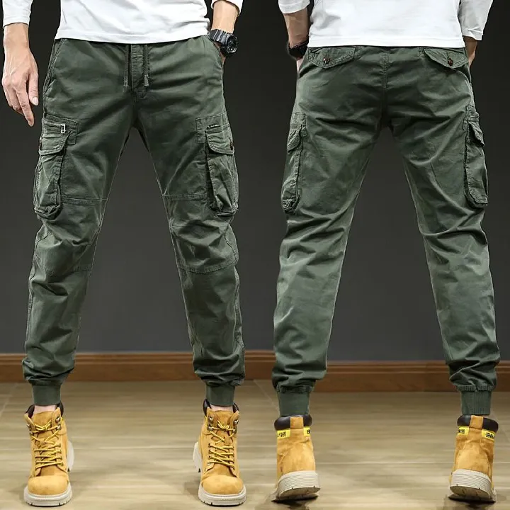 Spandex Cotton Men's Casual Trousers Chino Pants Fabric Zipper Pockets Slim Canvas Fit  Most Popular Solid Color Woven  Casual