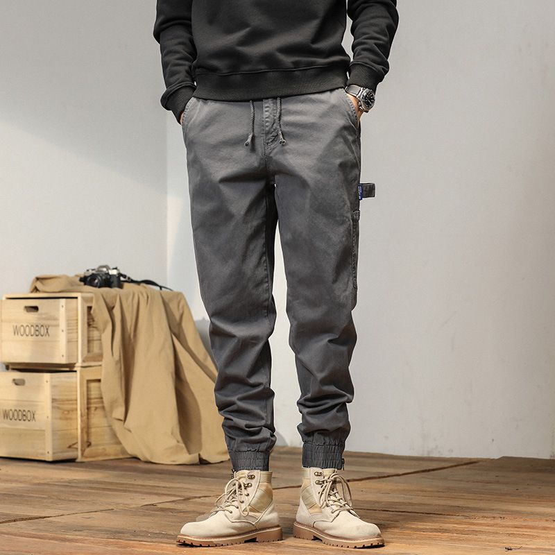Cargo young and popular Loose Fit for men straight wide leg hip-hop Trousers For Men Pants  Casual