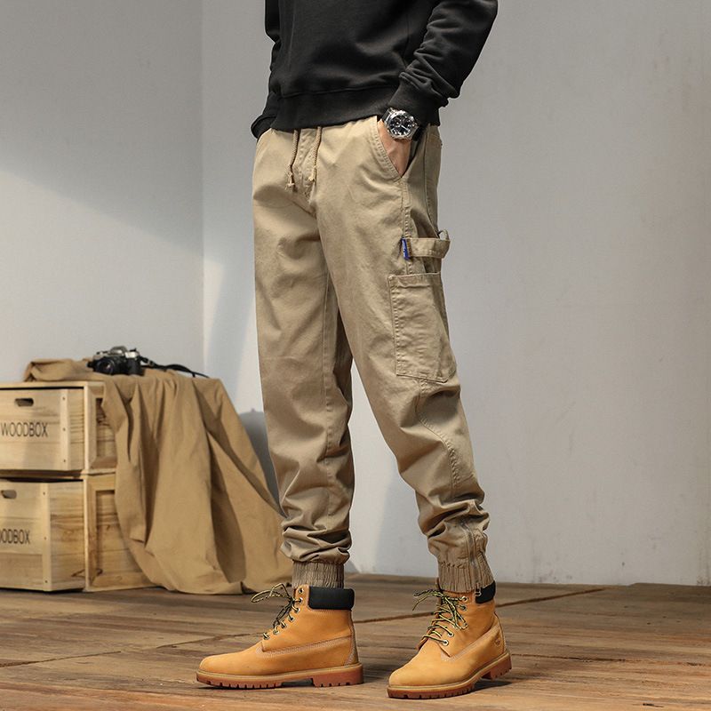 Cargo young and popular Loose Fit for men straight wide leg hip-hop Trousers For Men Pants  Casual
