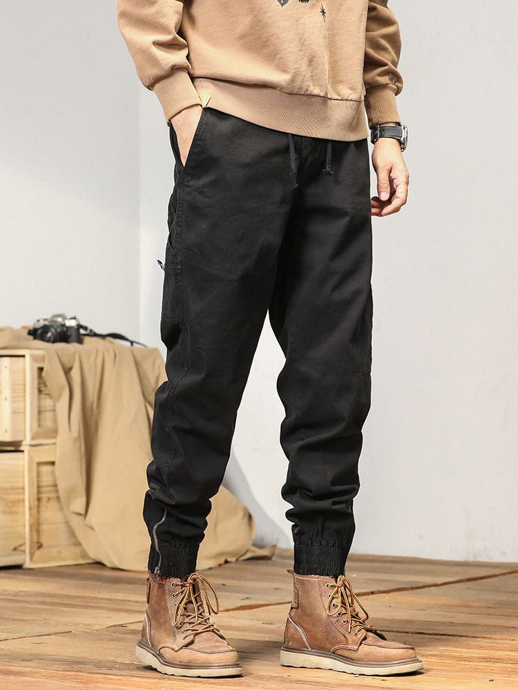 Cargo young and popular Loose Fit for men straight wide leg hip-hop Trousers For Men Pants  Casual