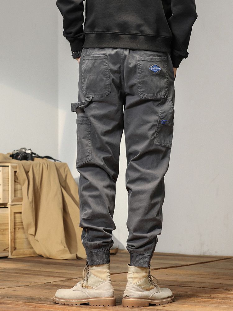 Cargo young and popular Loose Fit for men straight wide leg hip-hop Trousers For Men Pants  Casual