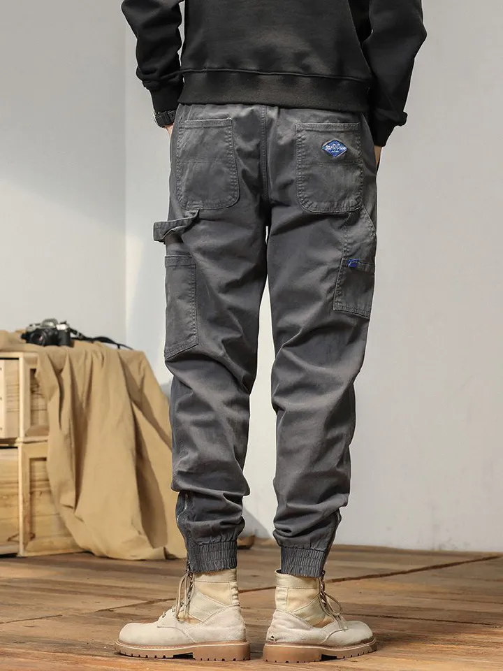 Cargo young and popular Loose Fit for men straight wide leg hip-hop Trousers For Men Pants  Casual
