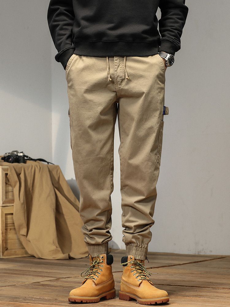 Cargo young and popular Loose Fit for men straight wide leg hip-hop Trousers For Men Pants  Casual