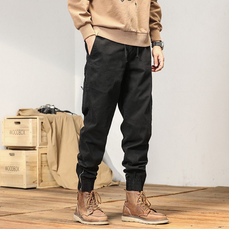 Cargo young and popular Loose Fit for men straight wide leg hip-hop Trousers For Men Pants  Casual