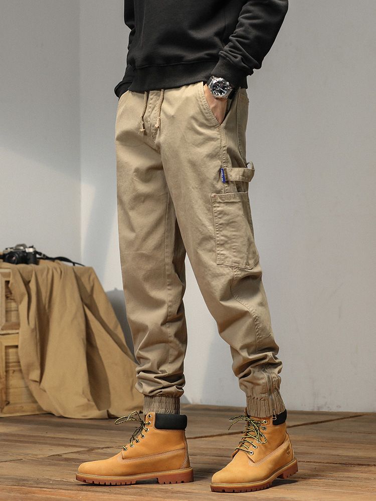 Cargo young and popular Loose Fit for men straight wide leg hip-hop Trousers For Men Pants  Casual
