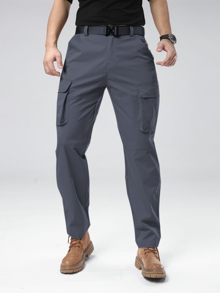 Customized Multi-Pockets Rip-stops Cargo Pants  Men's Trousers Full Length Tactical Outdoor Hiking Pants Cargo Trousers Casual