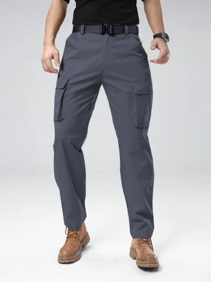 Customized Multi-Pockets Rip-stops Cargo Pants  Men's Trousers Full Length Tactical Outdoor Hiking Pants Cargo Trousers Casual