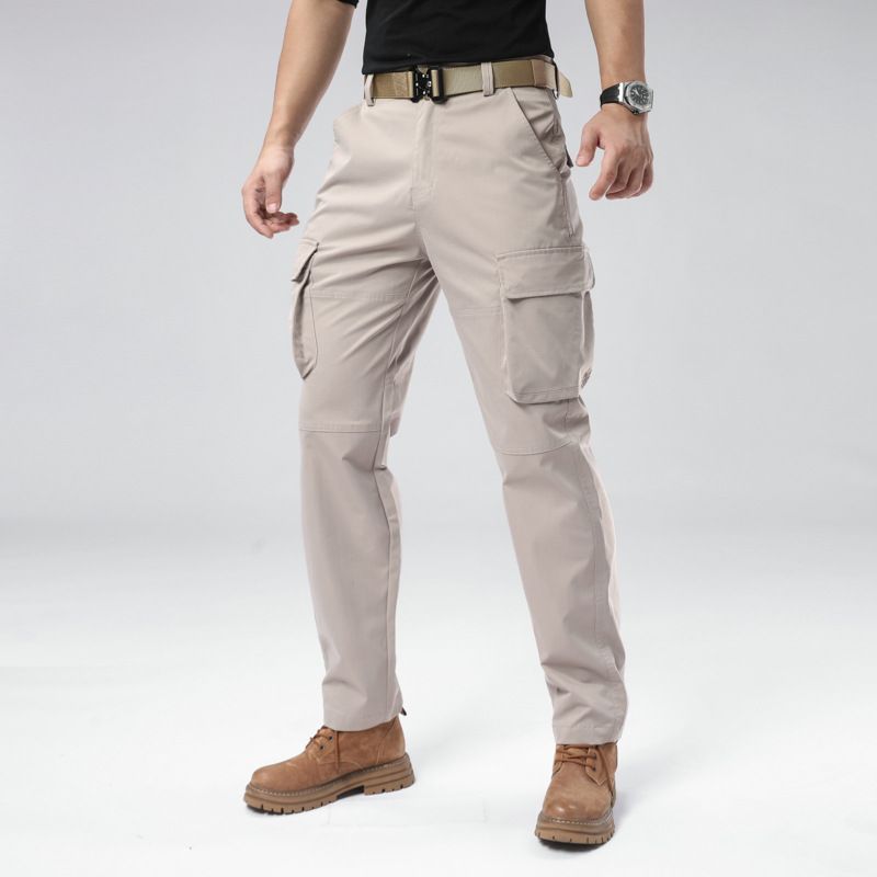 Customized Multi-Pockets Rip-stops Cargo Pants  Men's Trousers Full Length Tactical Outdoor Hiking Pants Cargo Trousers Casual