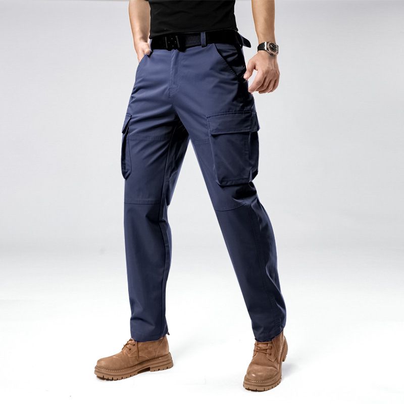 Customized Multi-Pockets Rip-stops Cargo Pants  Men's Trousers Full Length Tactical Outdoor Hiking Pants Cargo Trousers Casual