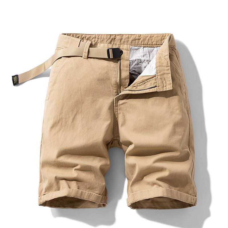 Wholesales Summer Chino Knee Length Pants Bermudas de Hombre Plain Slim Fit Cotton Woven Shorts