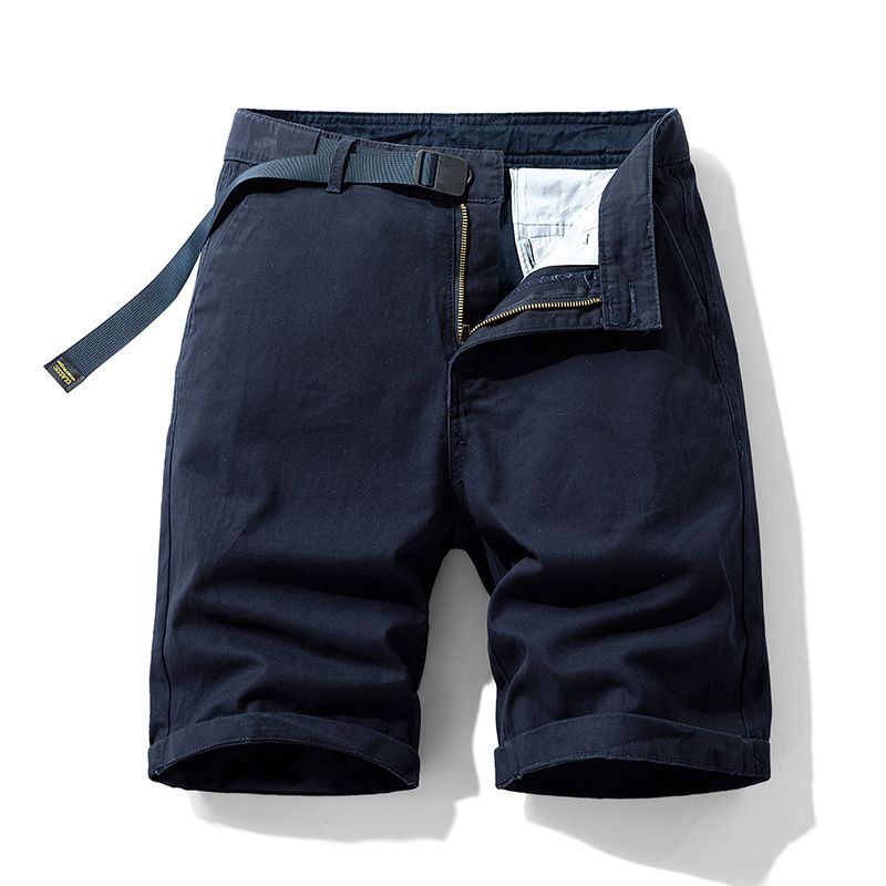 Wholesales Summer Chino Knee Length Pants Bermudas de Hombre Plain Slim Fit Cotton Woven Shorts