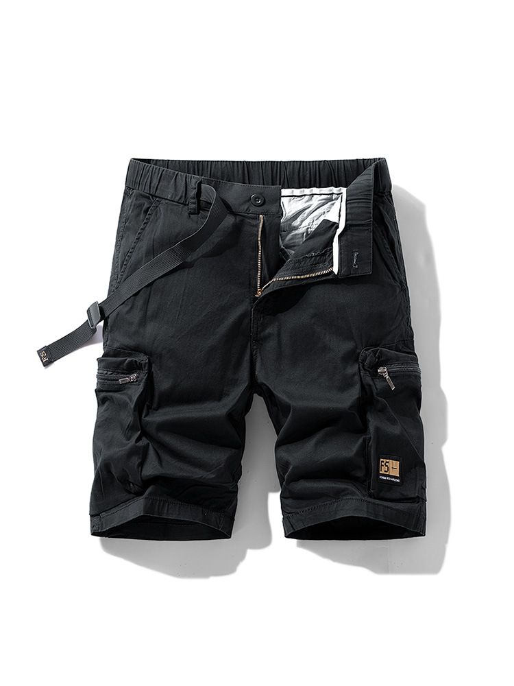 Custom Men's Jeans Cargo Shorts Big Side Pockets Boys Hip Hop Streetwear Polyester Woven Cargo Shorts jeans pant Casual