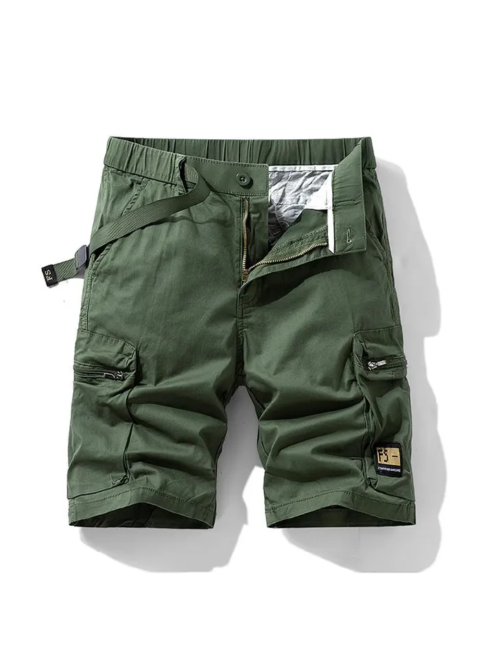 Custom Men's Jeans Cargo Shorts Big Side Pockets Boys Hip Hop Streetwear Polyester Woven Cargo Shorts jeans pant Casual