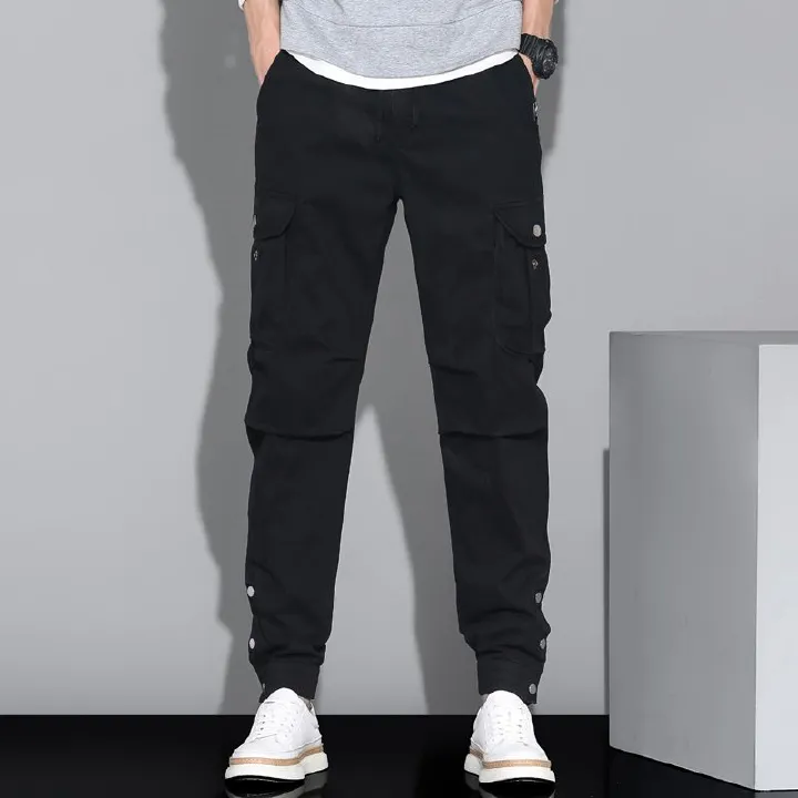 Loose Casual Pants Plus Size Outdoor Work Trousers Multiple Pockets Cargo Pants  Casual