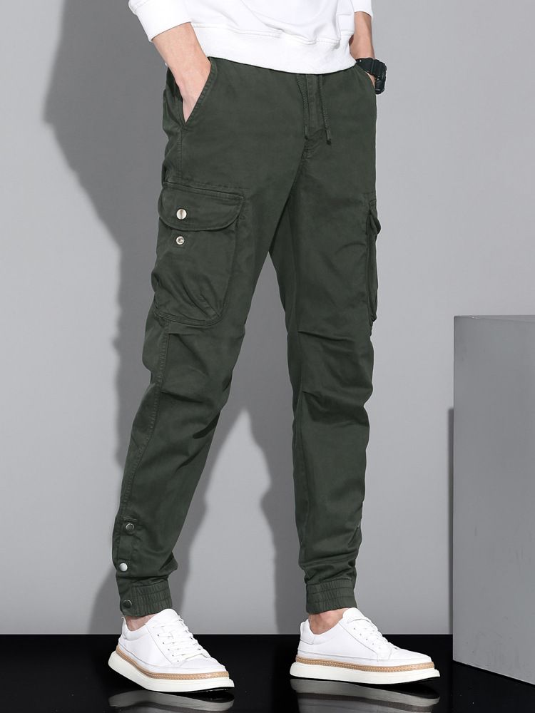 Loose Casual Pants Plus Size Outdoor Work Trousers Multiple Pockets Cargo Pants  Casual
