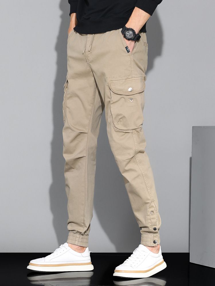 Loose Casual Pants Plus Size Outdoor Work Trousers Multiple Pockets Cargo Pants  Casual