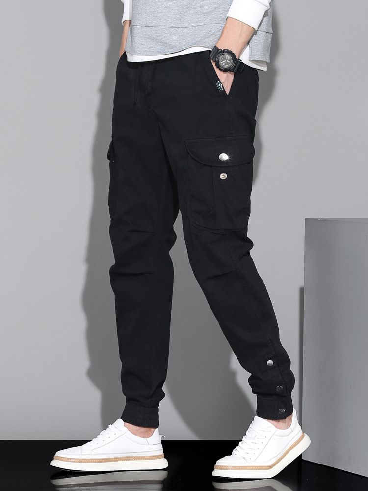 Loose Casual Pants Plus Size Outdoor Work Trousers Multiple Pockets Cargo Pants  Casual