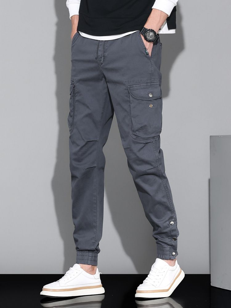 Loose Casual Pants Plus Size Outdoor Work Trousers Multiple Pockets Cargo Pants  Casual