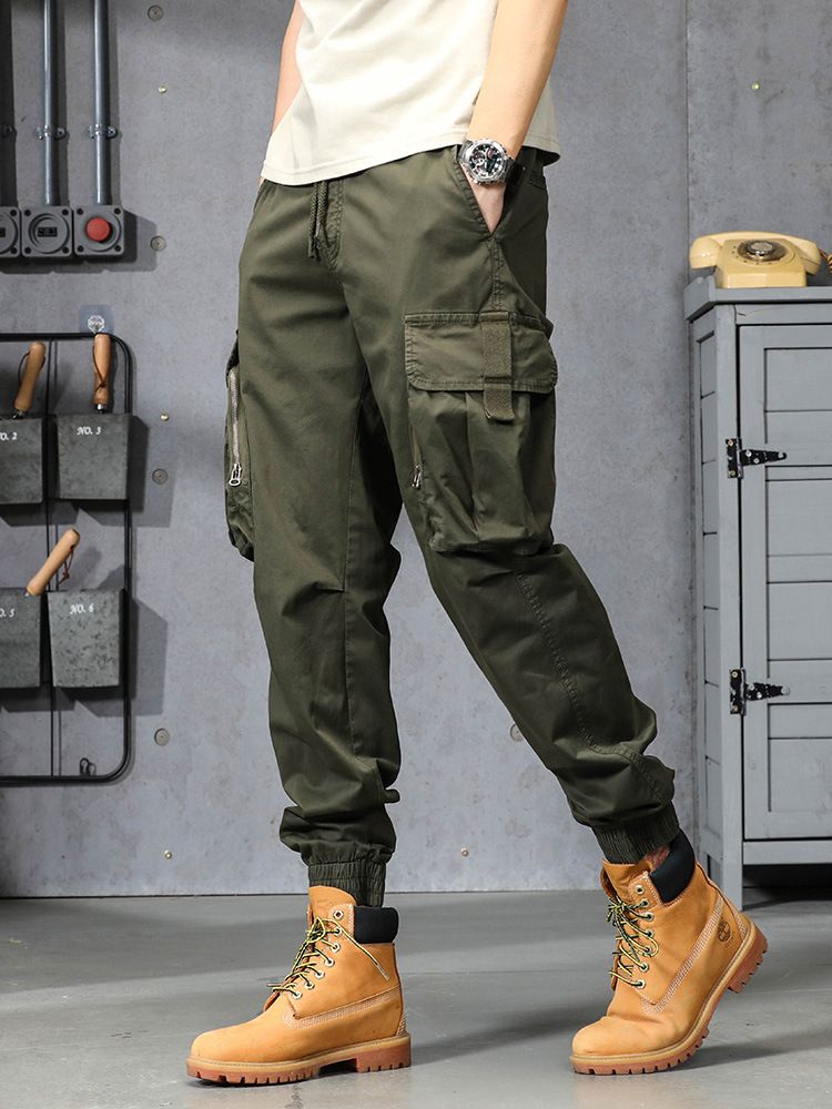 Hot Sale New Design Cargo Pants Men Fashion Black Fitness Trousers Streetwear Sweatpants Joggers Men Cargo Pants Casual