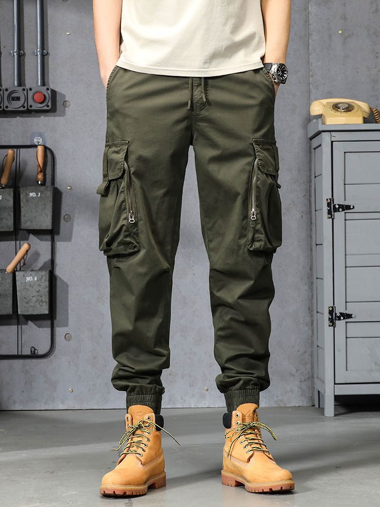 Hot Sale New Design Cargo Pants Men Fashion Black Fitness Trousers Streetwear Sweatpants Joggers Men Cargo Pants Casual