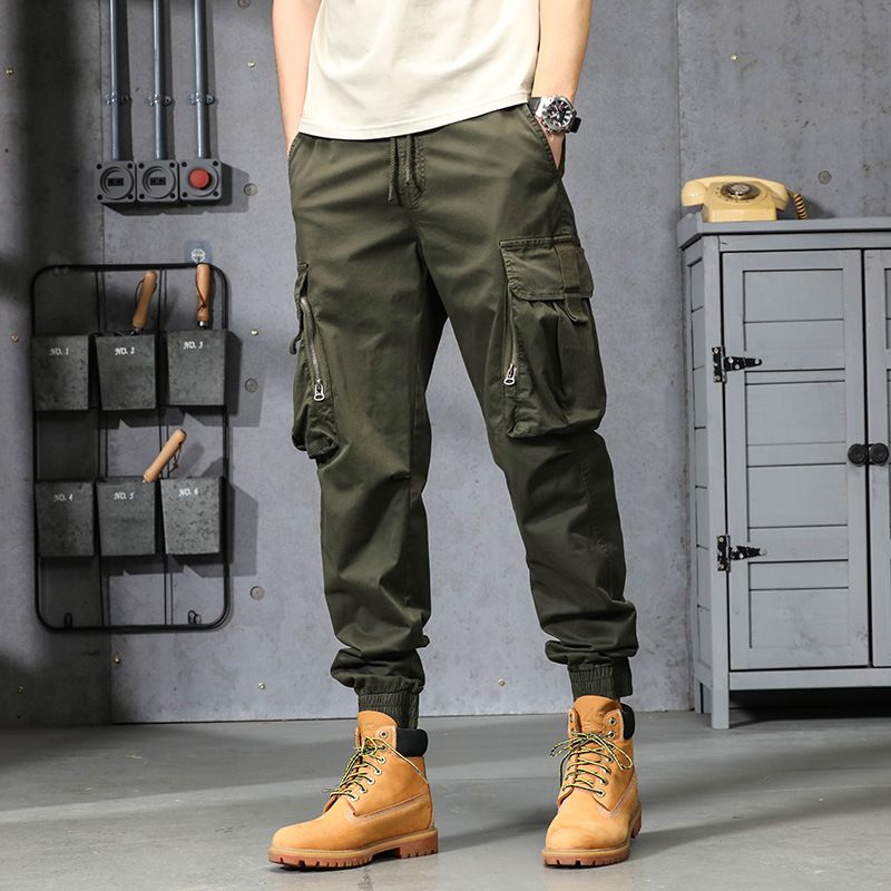 Hot Sale New Design Cargo Pants Men Fashion Black Fitness Trousers Streetwear Sweatpants Joggers Men Cargo Pants Casual