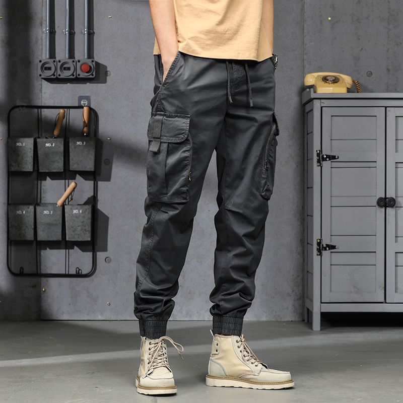 Hot Sale New Design Cargo Pants Men Fashion Black Fitness Trousers Streetwear Sweatpants Joggers Men Cargo Pants Casual