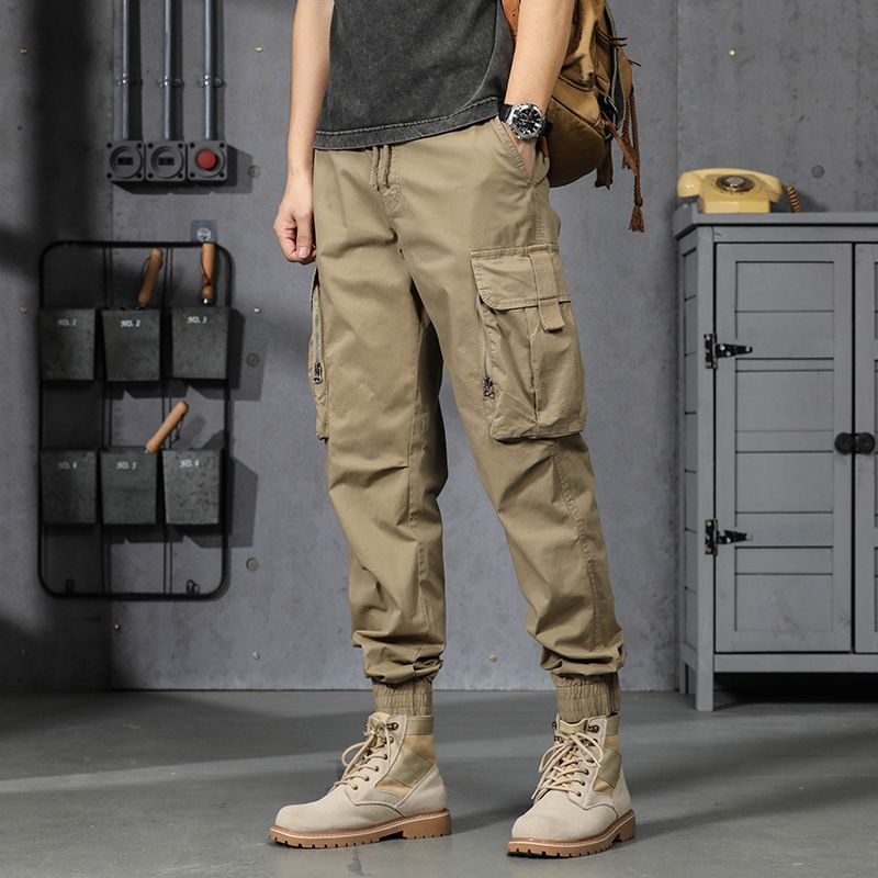 Hot Sale New Design Cargo Pants Men Fashion Black Fitness Trousers Streetwear Sweatpants Joggers Men Cargo Pants Casual