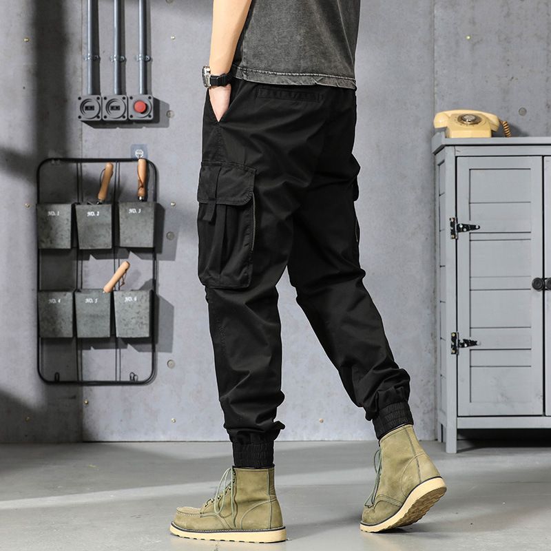 Hot Sale New Design Cargo Pants Men Fashion Black Fitness Trousers Streetwear Sweatpants Joggers Men Cargo Pants Casual