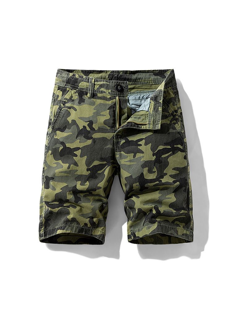 Wholesales Summer Chino Knee Length Pants Bermudas de Hombre Plain Slim Fit Cotton Woven Shorts